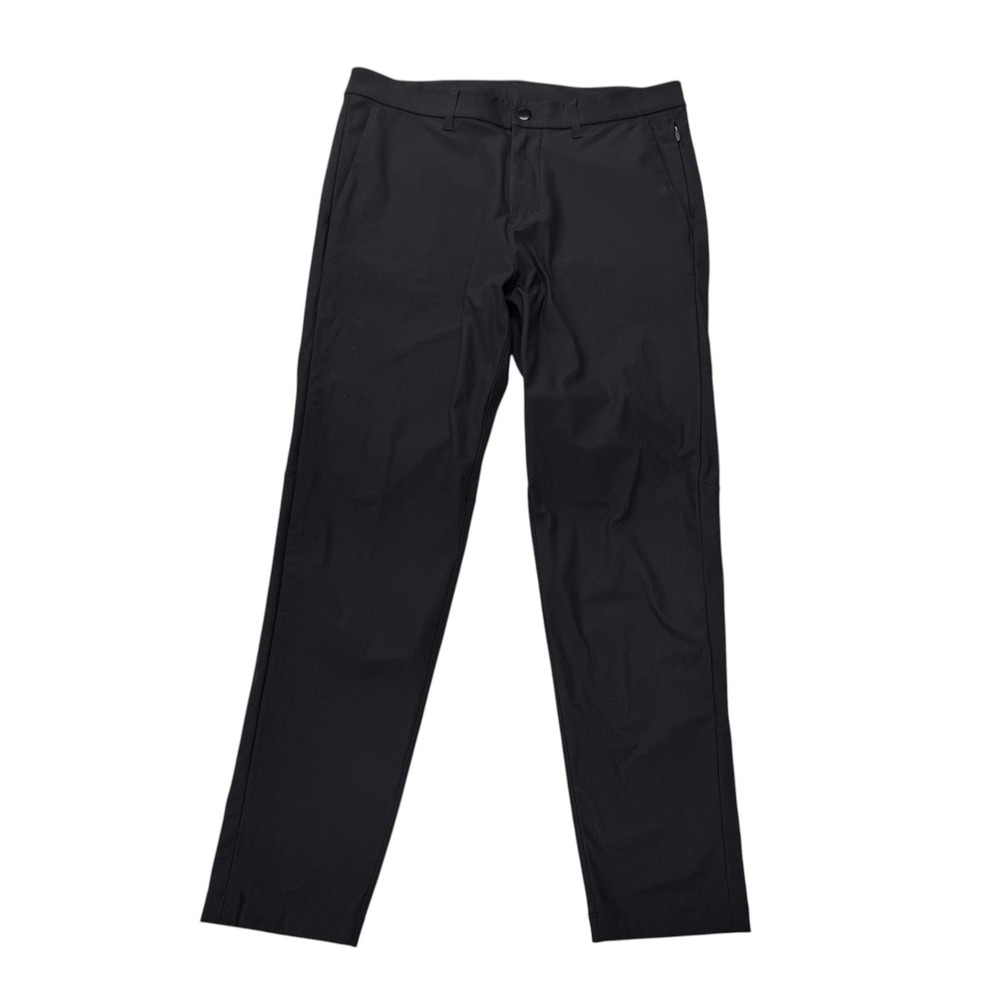 Lululemon Commission Slim Fit Pants Mens 33 x 30 Black Technical Chino Trousers